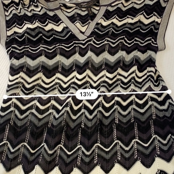 BCBGMaxazria Black & Cream Knit Pattern Mini Dress Fully Lined Size XSmall - Picture 13 of 14